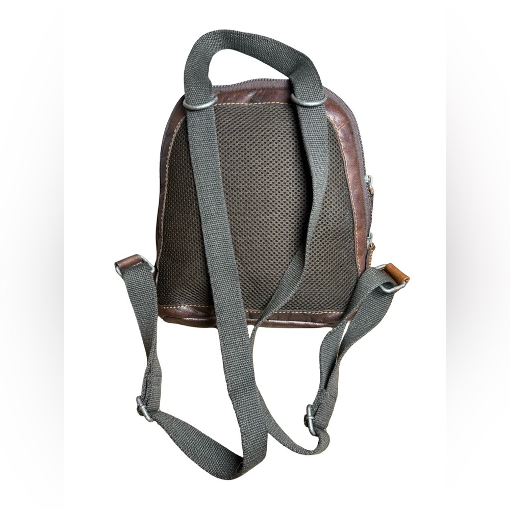 Jack Georges Leather Sling Backpack – Rich Brown, Hands-Free Travel Bag | EUC - Picture 2 of 8